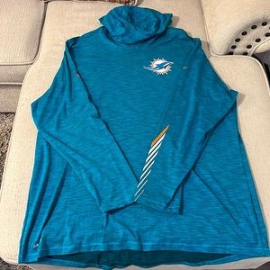 Miami Dolphins NIKE Dri-Fit Hoodie. Size XXL
